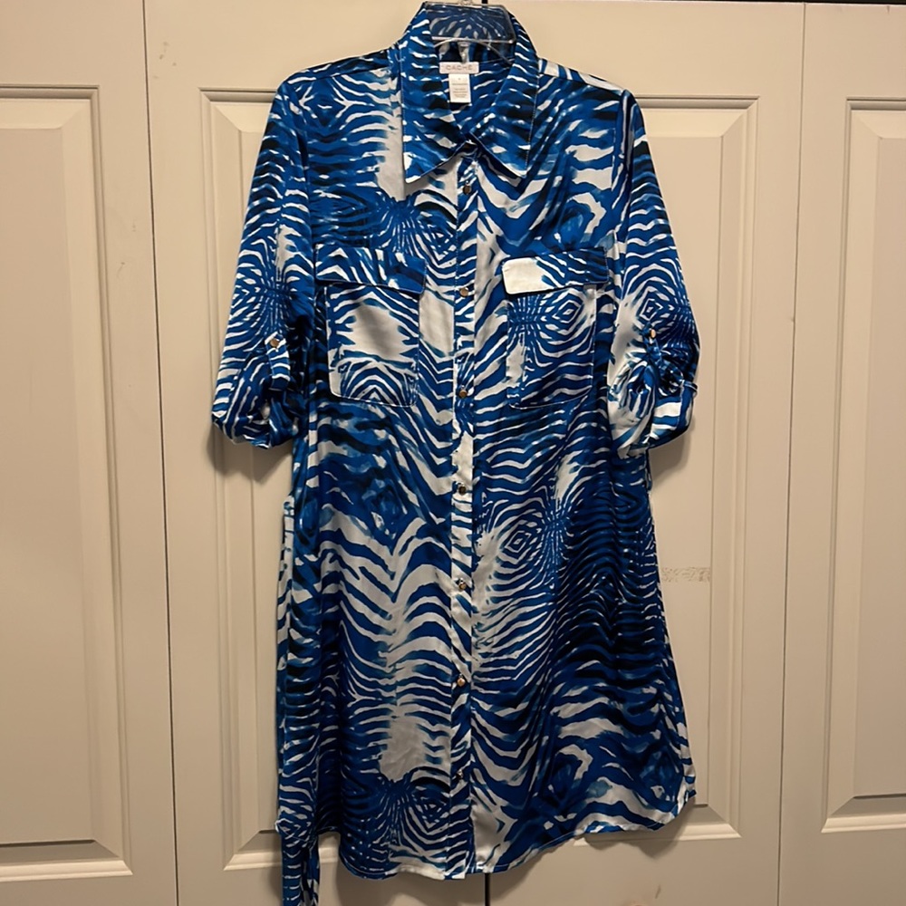 Cache Front Button Down Animal Point Size. M - image 7